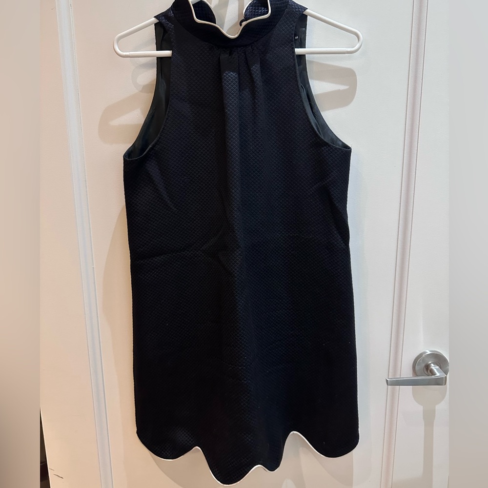Julie Haus Black Scallop Halter Dress